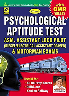 Psychological Aptitude Test ASM, Assistant Loco Pilot & Motorman Exams ( with OMR Sheets) Psychological Aptitude Test ASM, Assistant Loco Pilot & Motorman Exams ( with OMR Sheets)